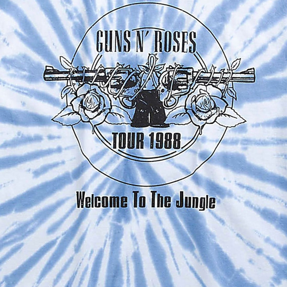 Lucky Brand Guns N Roses Tour 88 Tie Dye metal rock T-Shirt M NWT - Picture 2 of 2